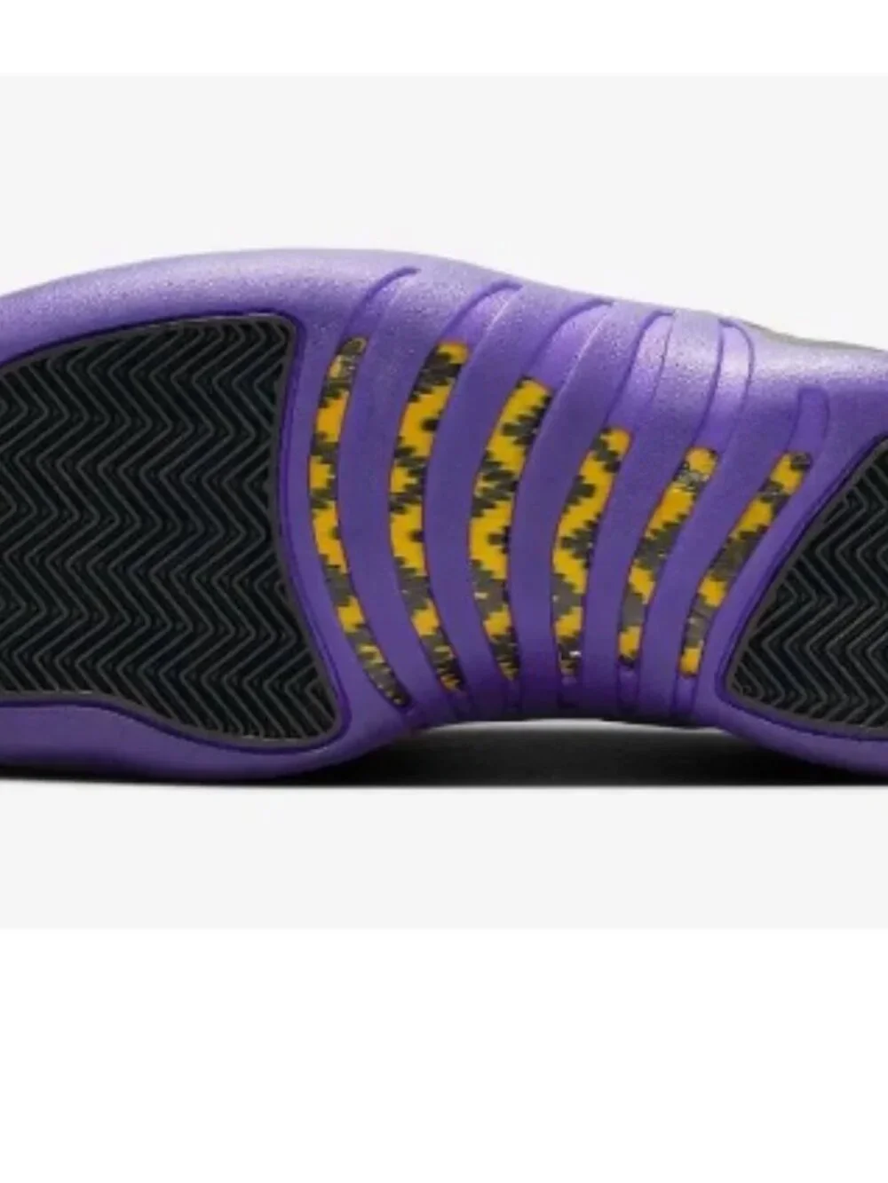 Air Jordan 12 Retro Men's Black Purple Basketball Shoes